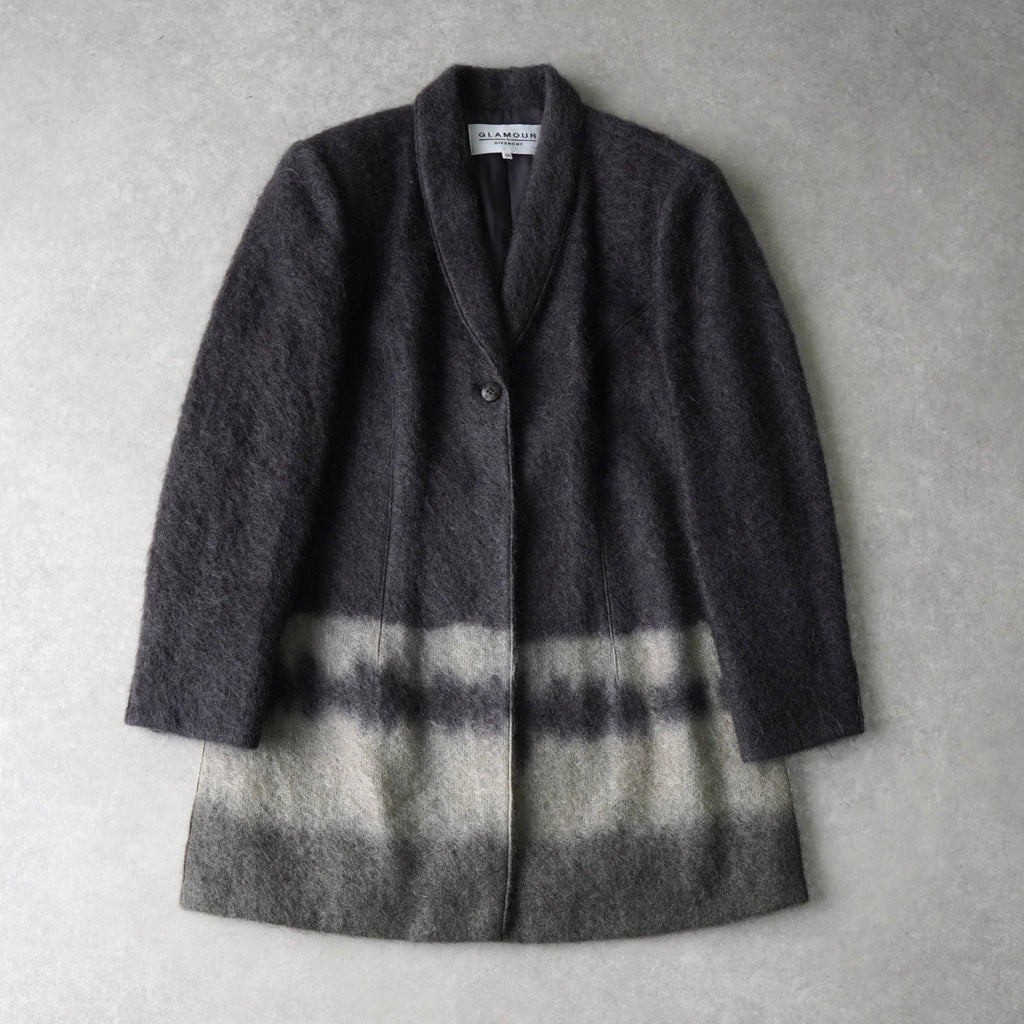 ジバンシィ ショールカラー グラデーション  モヘア ジャケット コート グレー