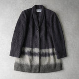 ジバンシィ ショールカラー グラデーション モヘア ジャケット コート グレー - NEWSED