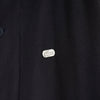 Lacoste cashmere wool metal logo badge padded jacket mid-length coat charcoal grey