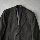 ジバンシィ シングル カシミヤ混紡 ツイード テーラードジャケット グレー - NEWSED