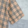 Burberry London Nova 米色格纹短袖衬衫