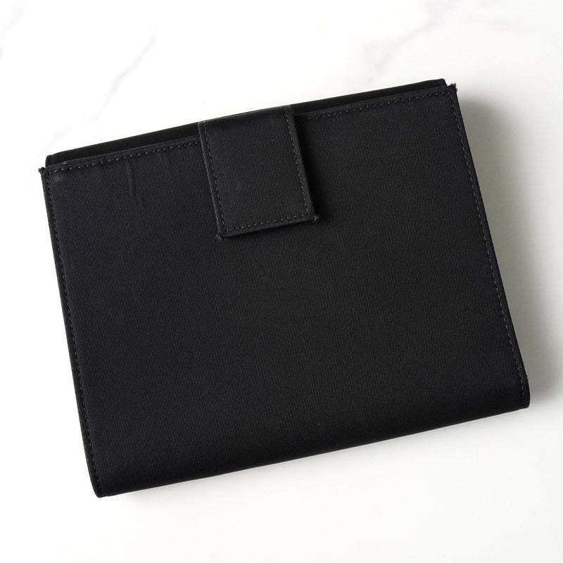 プラダ ナイロン 二つ折り財布 トライアングルロゴ ブラック