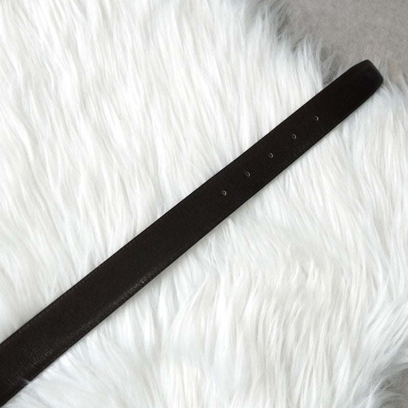 セリーヌ ヴィンテージ 輪馬車 サルキー レザー ベルト ブラック - NEWSED