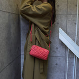 ミュウミュウ マテラッセ レザー ショルダーバッグ オレンジ - NEWSED