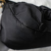 Prada nylon/leather ribbon handbag in black