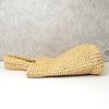 Prada Raffia Crochet Triangle Logo Handbag in Beige