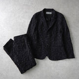 イッセイミヤケ フラワー ナイロン シングル イージー セットアップ ブラック レディース - NEWSED