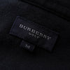 Burberry 徽标 Nova 格纹半拉链短袖 Polo 衫（黑色）