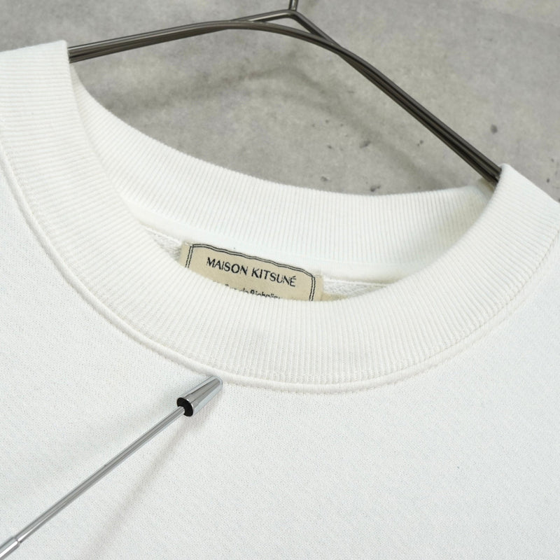 メゾンキツネ フォックスヘッド スウェット ホワイト - NEWSED