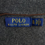 ポロ ラルフローレン フルジップ ドライバーズ ニット スモールポニー グレー - NEWSED