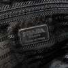 Prada Tessuto Pocono Nylon Triangle Logo Handbag in Black