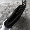 Prada Tessuto 黑色尼龙和皮革手提包