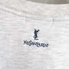 Yves Saint Laurent 复古徽标刺绣运动衫（浅灰色）