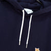 Maison Kitsune 狐狸贴片连帽衫 海军蓝