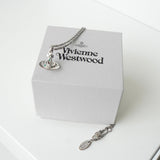 ヴィヴィアン ウエストウッド ミニ オーブ ラインストーン シルバー ネックレス 箱付き - NEWSED