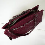 シャネル ココマーク キャビアスキン チェーン トートバッグ ボルドー - NEWSED