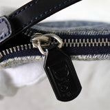 ディオール サドル 転写 キャンバス / レザー ワンショルダーバッグ ハンドバッグ ブルー - NEWSED