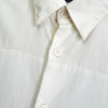 Fred Perry logo embroidered, mixed material short-sleeved shirt, ivory