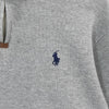 ポロ ラルフローレン スモールポニー  ハーフジップ スウェット グレー メンズ レディース