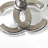 シャネル ココマーク クリア ピアス シルバー - NEWSED