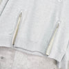 灰色 Fred Perry 徽标拉链连帽衫