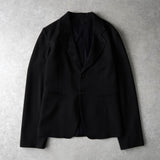 アン ドゥムルメステール クロス刺繍 シングル テーラードジャケット ブラック - NEWSED