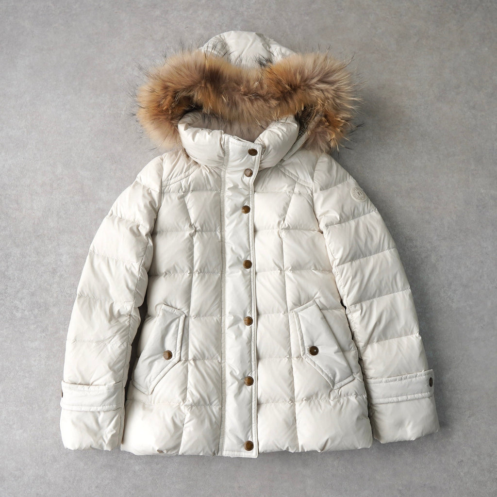 Burberry Blue Label fur down jacket, down coat, detachable fur