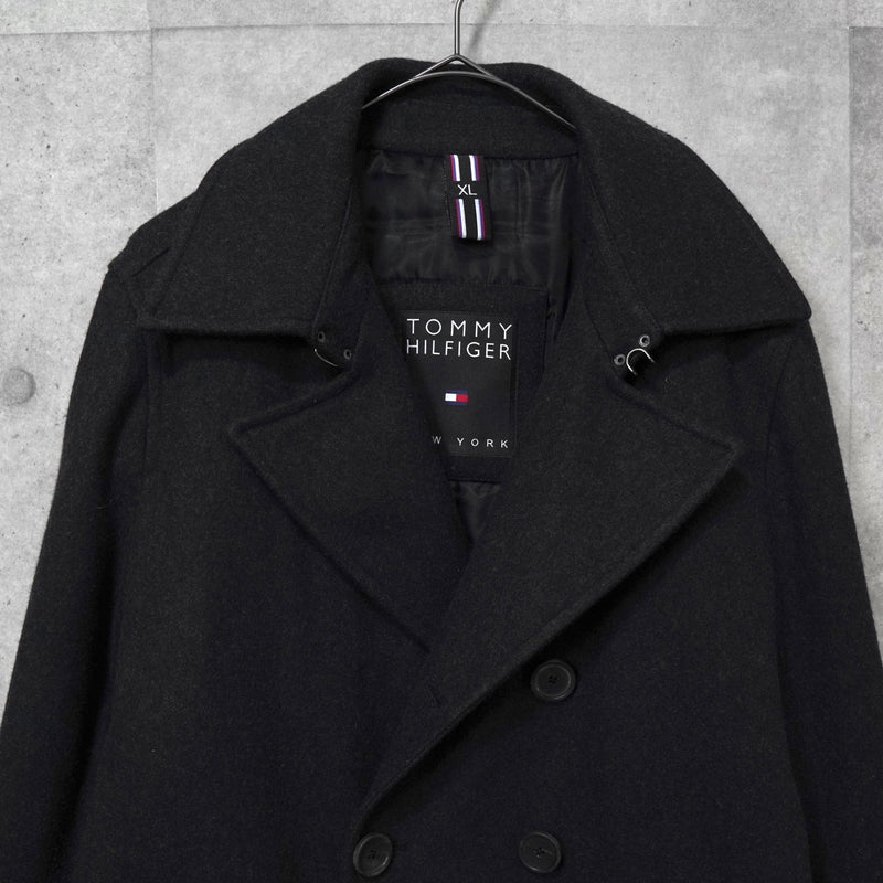 トミー ヒルフィガー ピーコート メンズ グレー - NEWSED