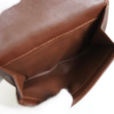 セリーヌ パリマカダム デニム / レザー コンパクトウォレット 二つ折り財布 ブルー / ブラウン - NEWSED