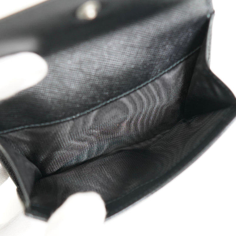 プラダ サフィアーノ レザー トライアングルロゴ 二つ折り財布 ブラック - NEWSED