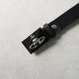 ヴィヴィアン ウエストウッド オーブ レザー ベルト ブラック - NEWSED