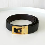 セリーヌ ヴィンテージ トリオンフ レザー ベルト ブラック - NEWSED