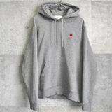 アミパリ アミパリス ハートロゴ パーカー フーディ グレー - NEWSED
