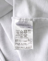 メゾン キツネ 筆記体ロゴ 半袖ポロシャツ ホワイト - NEWSED