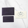 プラダ テスートナイロン / レザー 三角プレート ポーチ ブラック