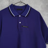 Prada 橡胶徽标海军蓝短袖 Polo 衫