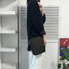 Fendi Zucca Canvas Leather Shoulder Bag Brown