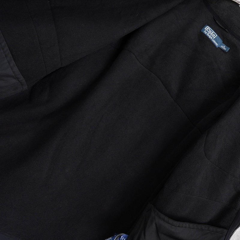 ポロ ラルフローレン ナイロン切り替え フリースジャケット ブラック - NEWSED