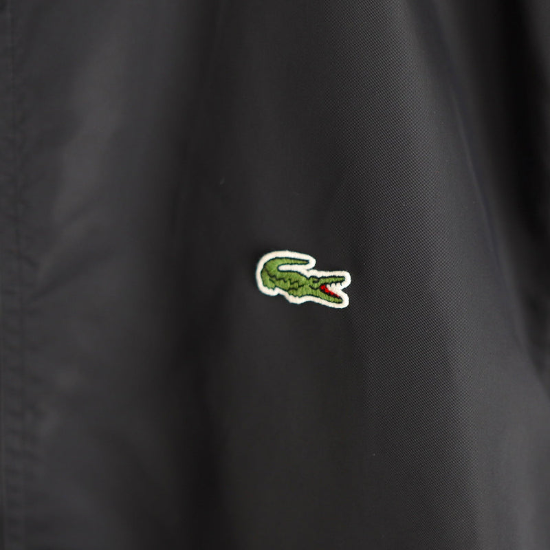 ラコステ リバーシブル ブルゾン ロゴパッチ ブラック/カーキ - NEWSED