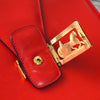 Celine Horsecarriage Sulky 皮革手提包（红色）