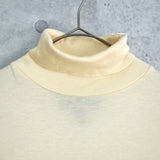 ラルフローレン タートルネック 薄手 ニット ロゴ 刺繍 イエロー - NEWSED