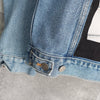 Anderson Bell Back Print Denim Jacket Blue