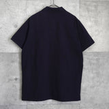 ポロ ラルフローレン カレッジロゴ 半袖 ポロシャツ ネイビー - NEWSED