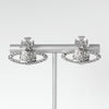 Vivienne Westwood Orb Rhinestone Earrings in Silver
