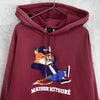 Maison Kitsuné x Barbour Chillax Fox Hoodie Parka Bordeaux