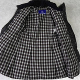 バーバリー ブルーレーベル ホースロゴ ノバチェック裏地 ロング ダウンジャケット レディース ダークブラウン - NEWSED