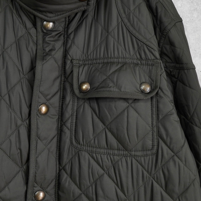 ポロ ラルフローレン コーデュロイ襟 キルティングジャケット ミリタリージャケット カーキ - NEWSED