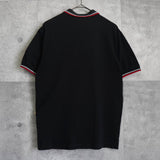 プラダ ロゴパッチ 半袖ポロシャツ ブラック - NEWSED