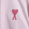 アミパリ アミ パリス ハートロゴ 長袖シャツ ピンク