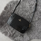 ヴィヴィアン ウエストウッド オーブ エナメル レザー ショルダーバッグ ブラック - NEWSED